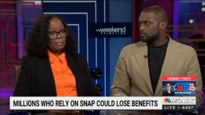 MSNBC Feature: CEO Dr. Melony Samuels Speaks Out on the SNAP Crisis